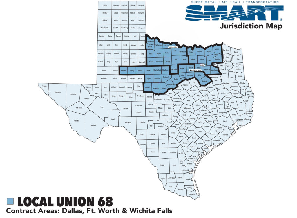 Local Union 68 Map